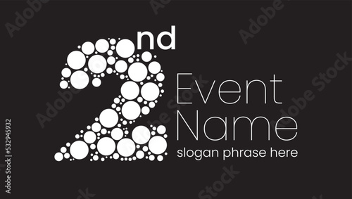 annual event or summit title starting with a number of order made with random circles - 2nd