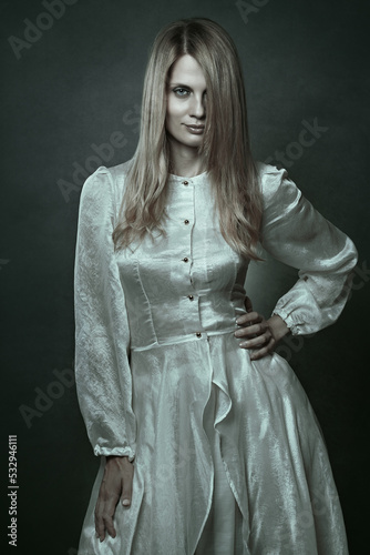 Female vampire posing