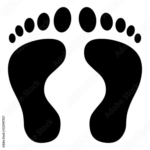 Perfect design icon of footprints 