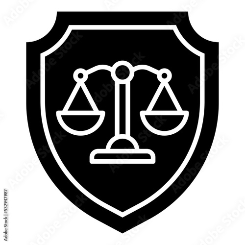 Premium download icon of law security 