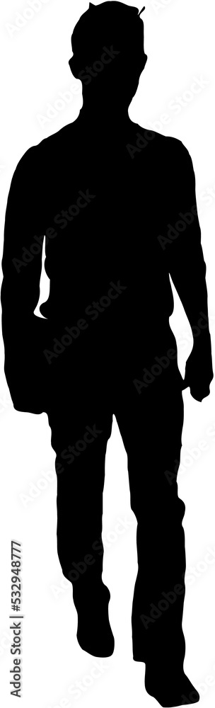 silhouette design various people's activities silhouette design various people's activities