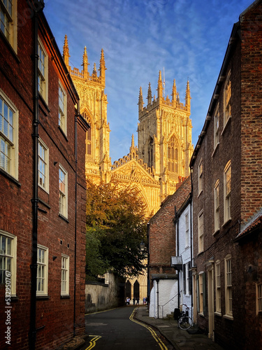 York Minister in the evening light. 