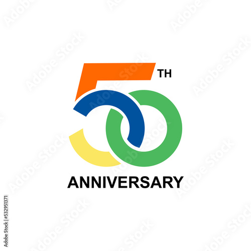 50 anniversary   Template Design Creative idea 