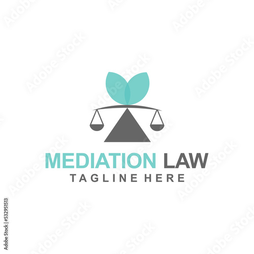 Mediation Law service Logo Template Design Creative idea