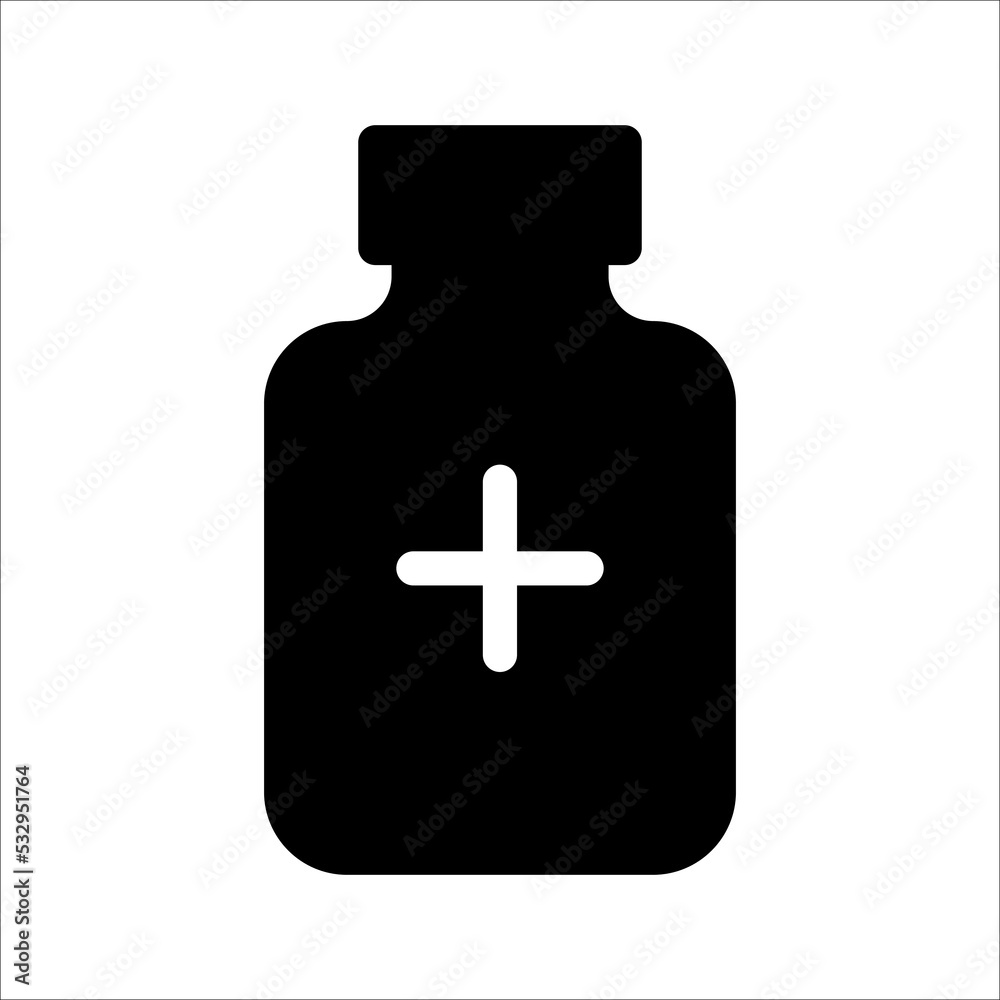 Medical bottle with medicines icon. Vector illustration design. Medical bottle with medicines icon. Vector illustration design.