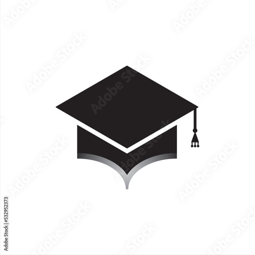 Education icon, isolated, white background
