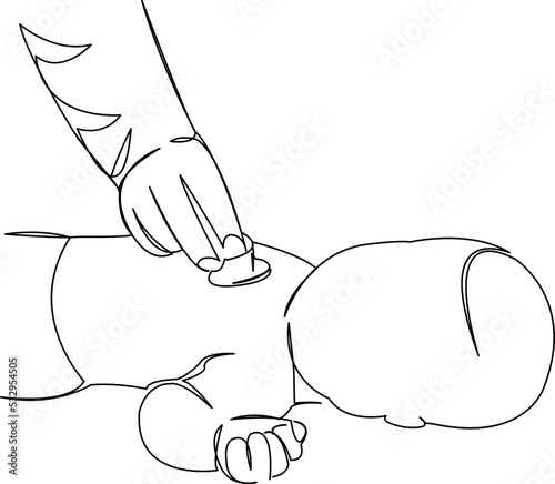 doctor examining a newborn