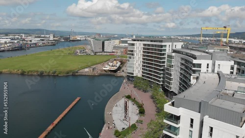 Titanic Belfast Museum Aerial View Top View