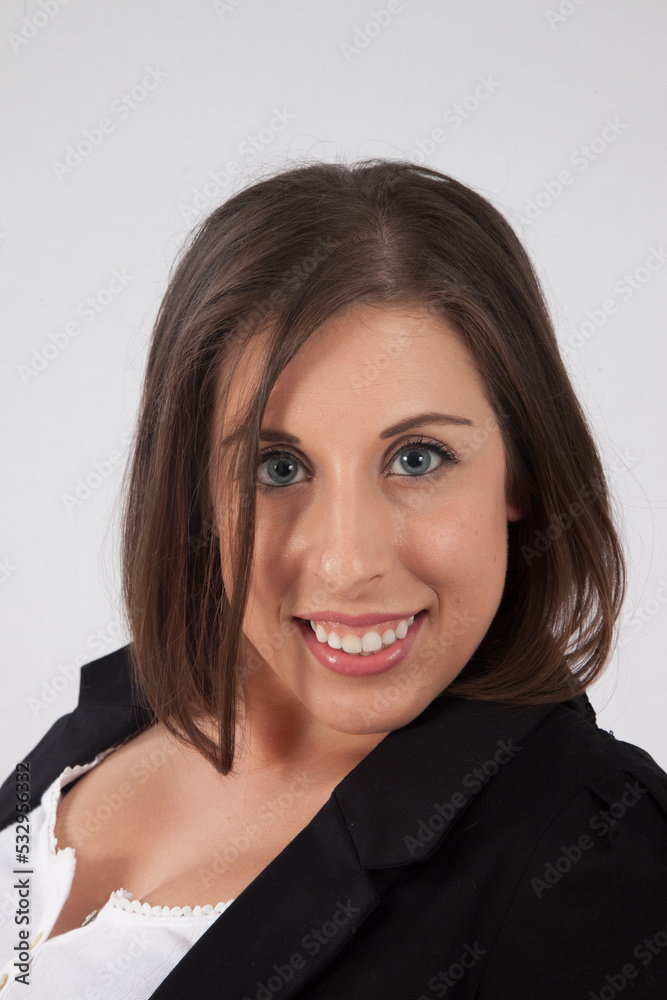 Pretty woman with a happy smile Pretty woman with a happy smile