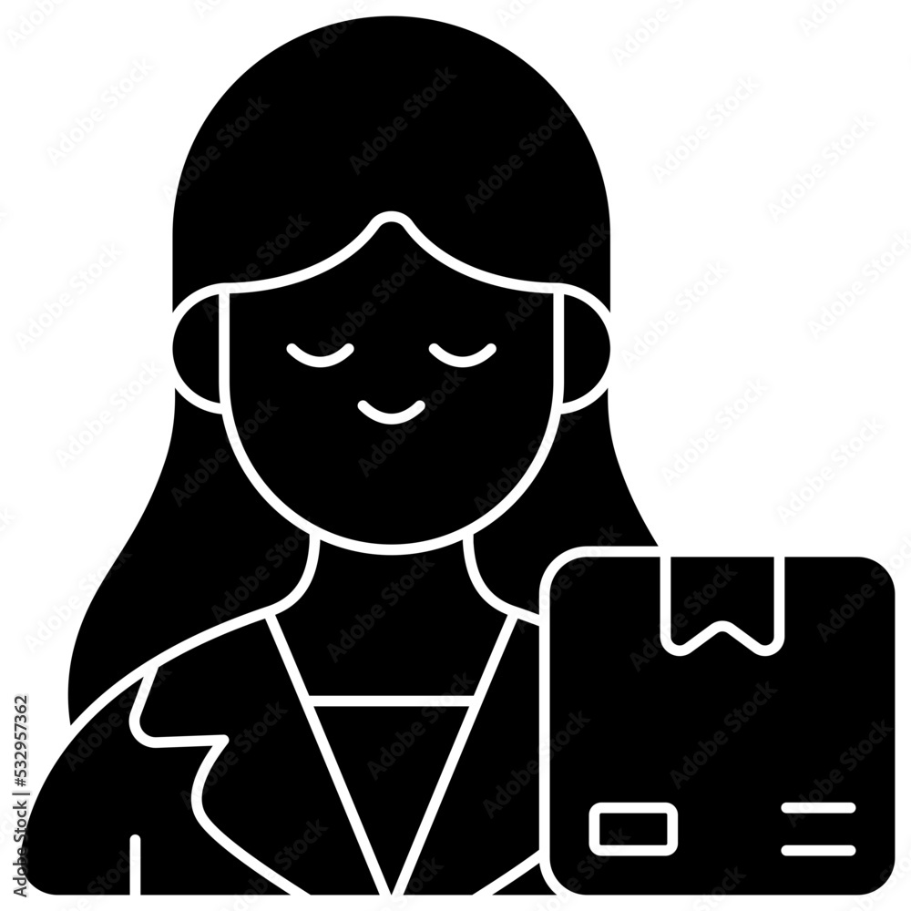 product manager solid icon