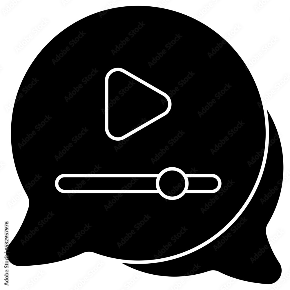 video marketing solid icon video marketing solid icon