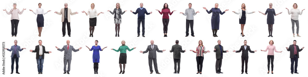 group of successful business people isolated on white group of successful business people isolated on white