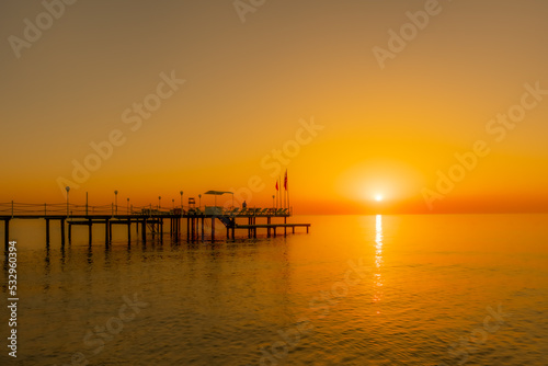 Fototapeta Naklejka Na Ścianę i Meble -  At dawn near the Mediterranean Sea