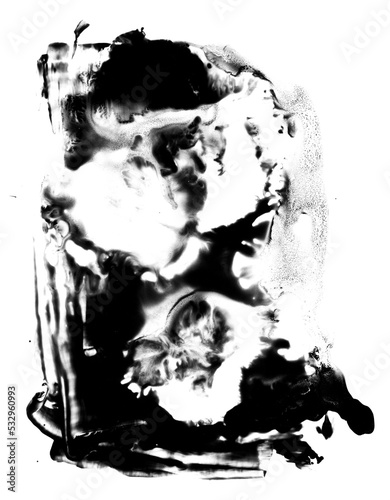Grunge Black And White Painting Overlay 44. Great as an overlay and as a background for psychedelic and surreal images.