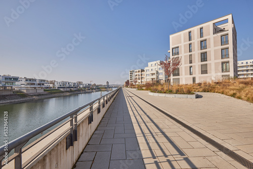 Cityscape of New Buildings in Luitpoldhafen in Ludwigshafen, Germany © CDPiC