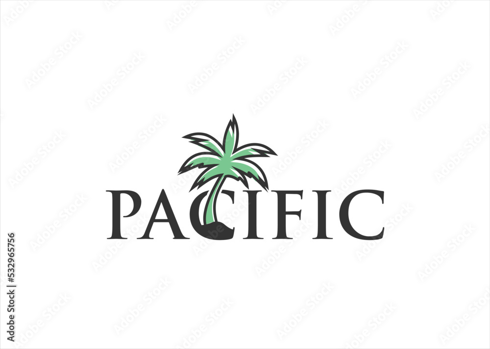 palm coconut tree logo design palm coconut tree logo design