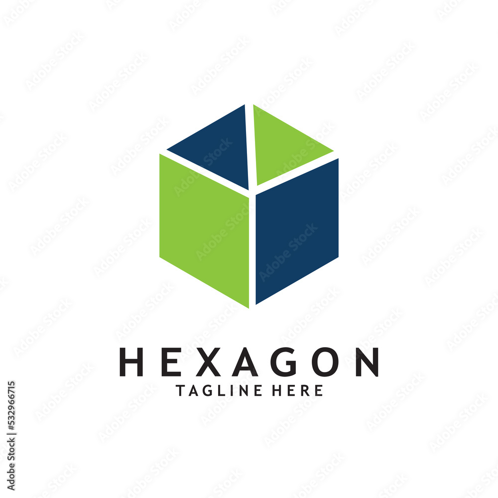 abstract hexagon logo vector illustration template abstract hexagon logo vector illustration template