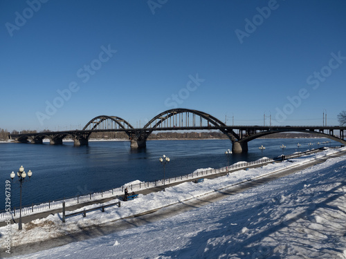 Obraz na płótnie bridge over the river w salonie