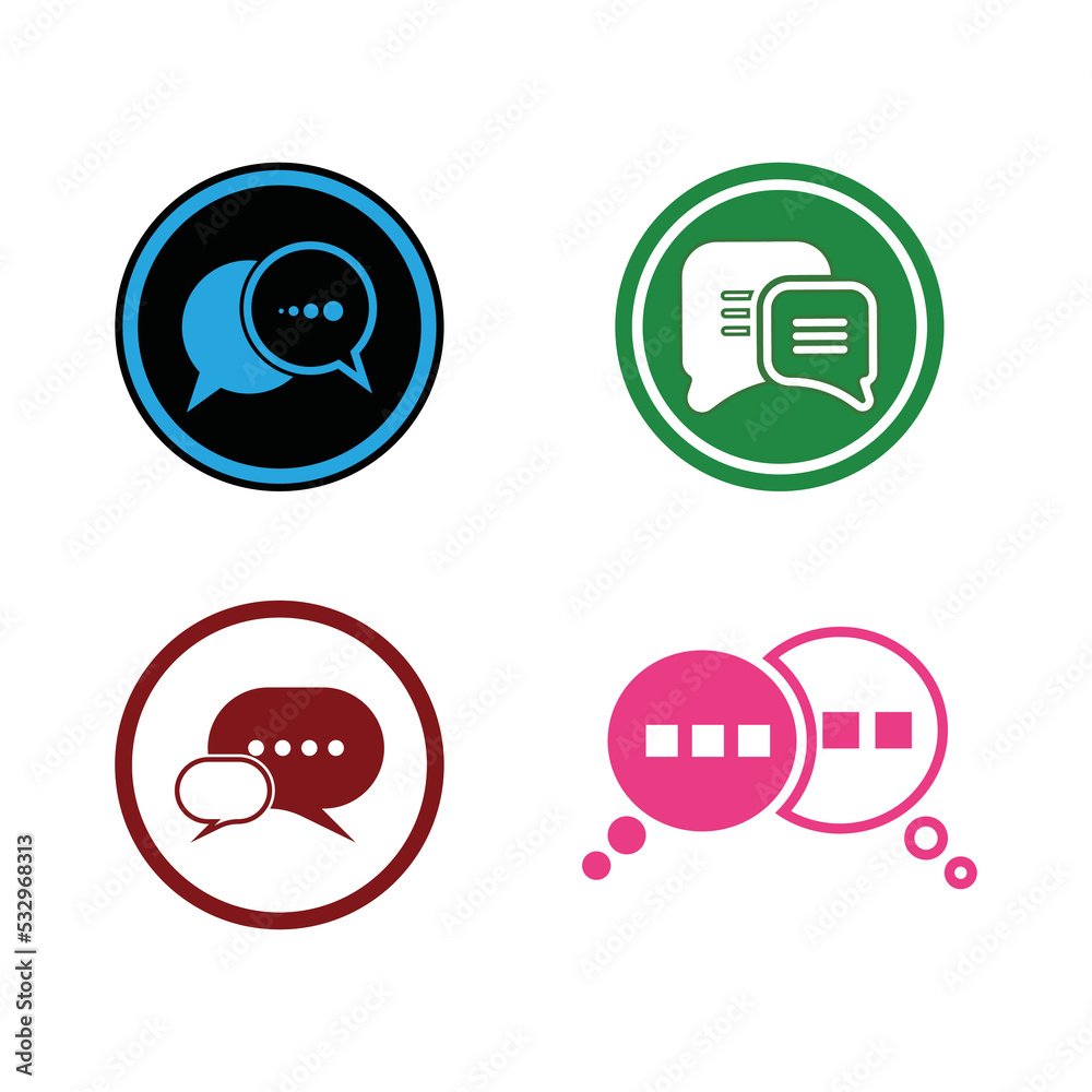 message bubble logo and symbol speech message bubble logo and symbol speech