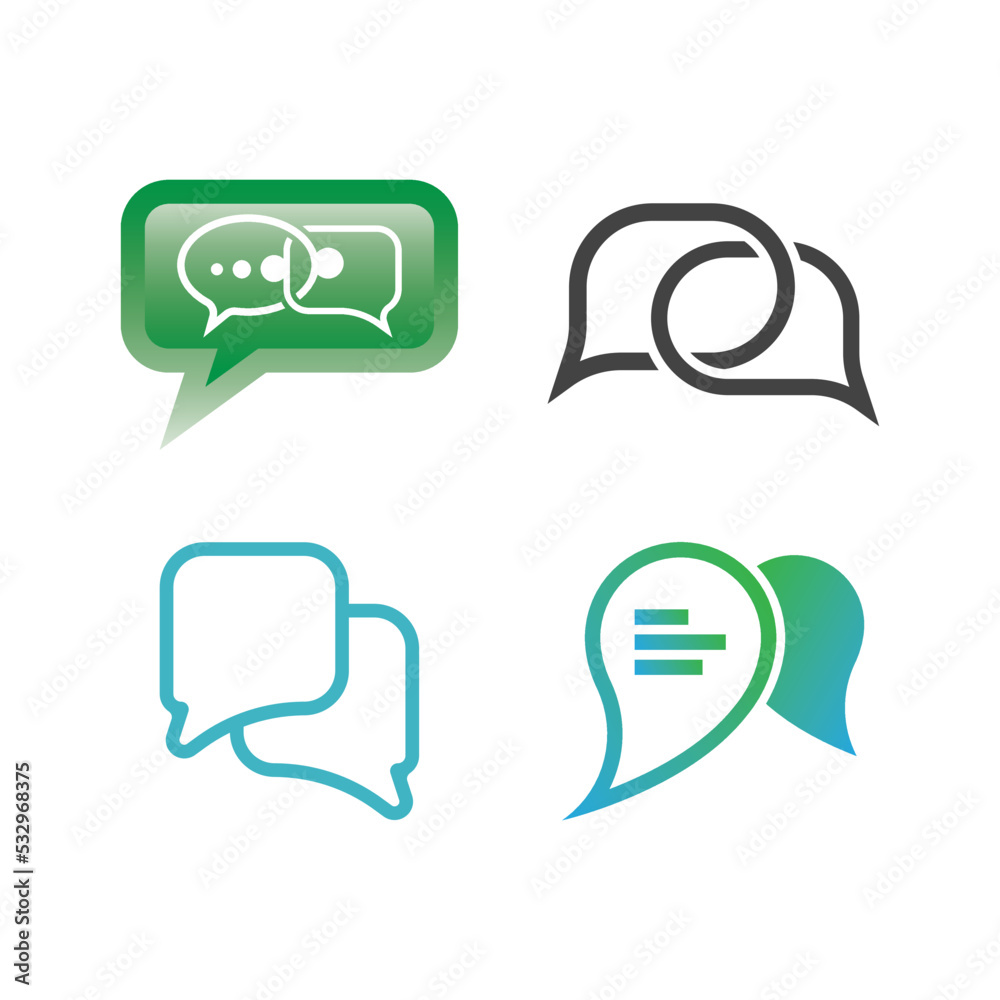 message bubble logo and symbol speech message bubble logo and symbol speech