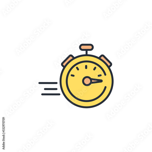 fast delivery icons  symbol vector elements for infographic web