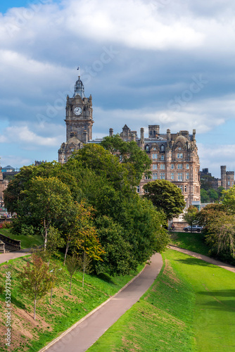 Beautiful architecture of Edinburgh in Scotland, cityscape