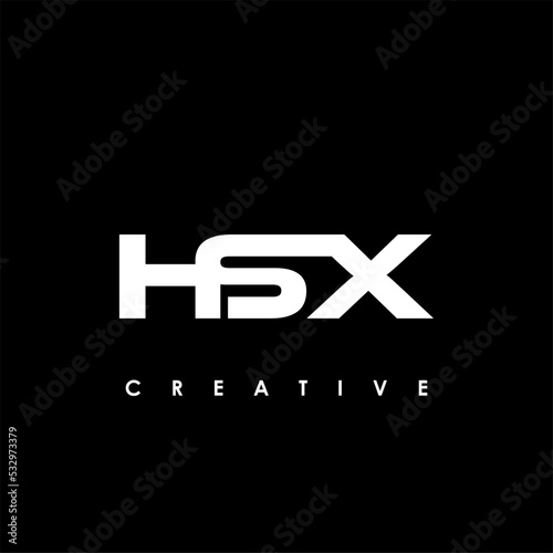 HSX Letter Initial Logo Design Template Vector Illustration photo