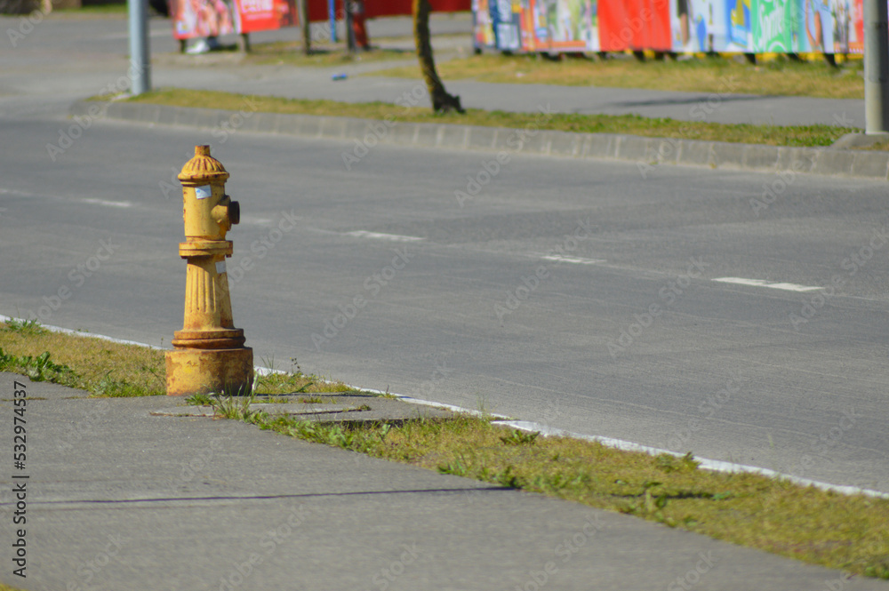 water intake for firefighters on a street water intake for firefighters on a street