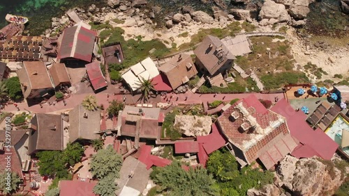 Aerial View Of Popeye Village, Malta