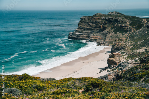 Cape point national park viewpoint over the sea