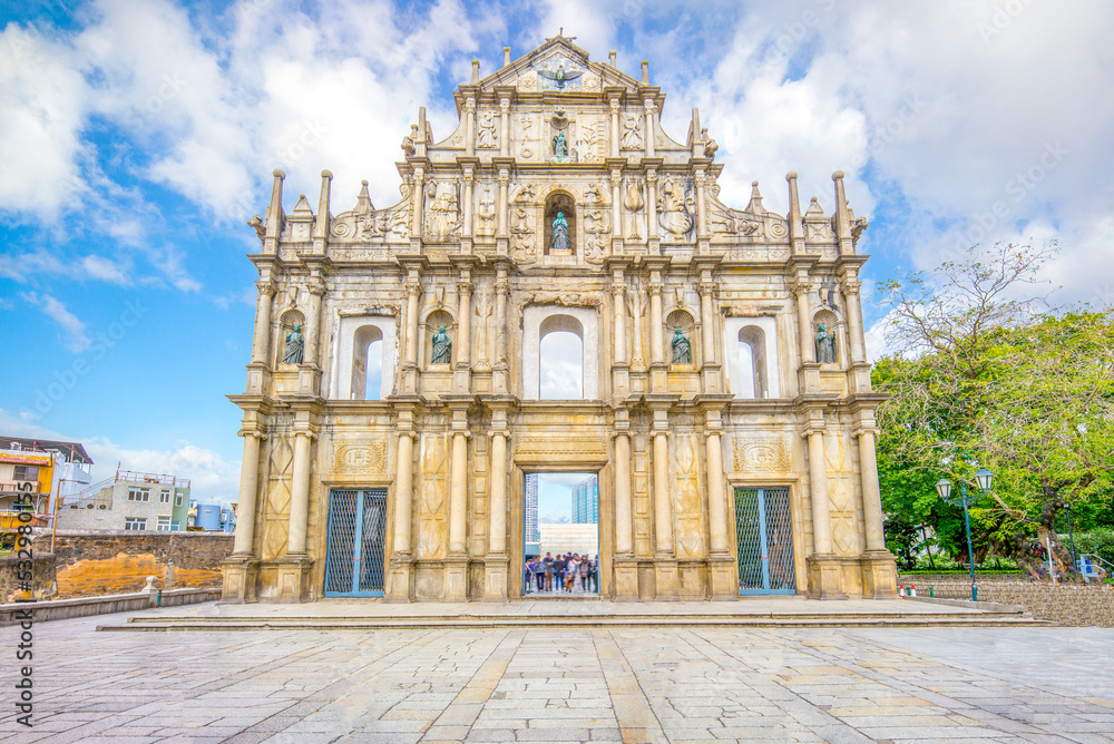 Obraz premium Ruins of St. Paul's in Macau, China