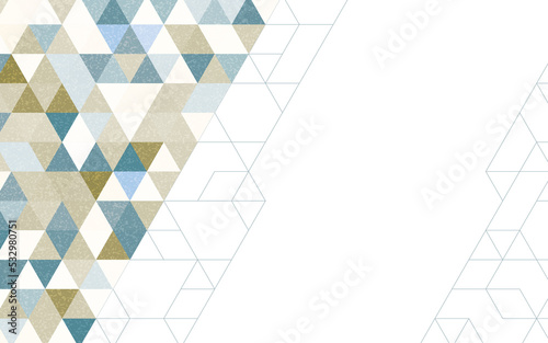 背景　	幾何学模様　イラスト