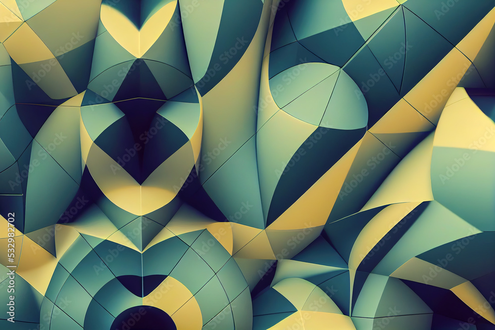 Obraz premium Abstract 3D rendering checkered lines wallpaper background