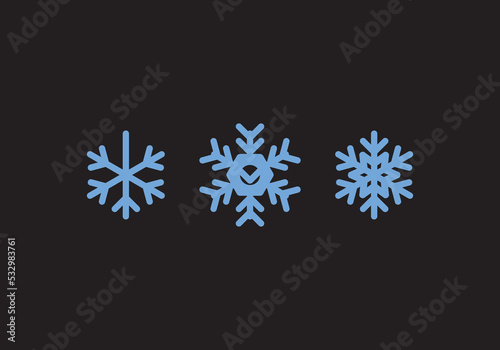 Snow and could icon design for your business