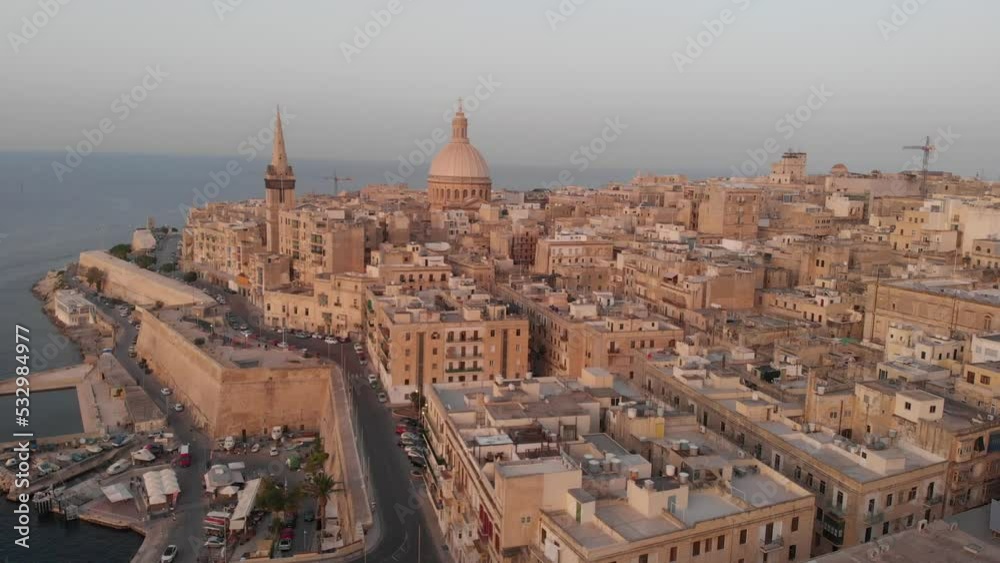 Valletta City view from Great Siege, Malta Valletta City view from Great Siege, Malta