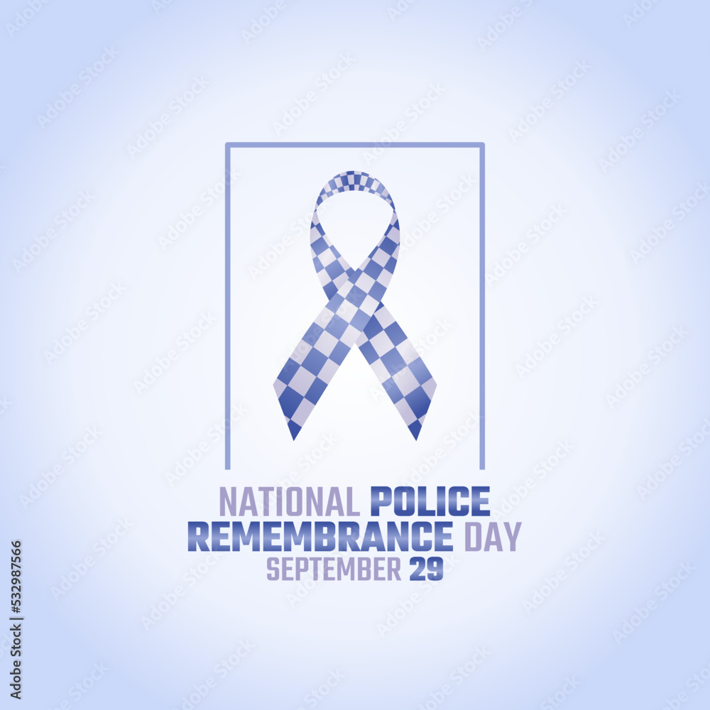vector graphic of national police remembrance day good for national police remembrance day celebration. flat design. flyer design.flat illustration. - obrazy, fototapety, plakaty 
