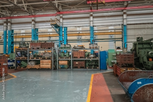 Production shop of a machine-building plant.