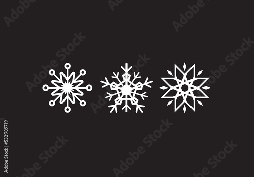 Snow and could icon design for your business