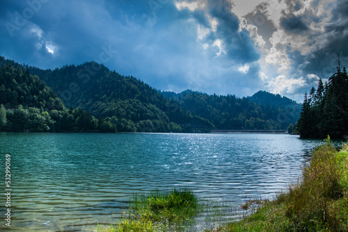 Colibita Lake, Bistrita,Romania, in september 2022