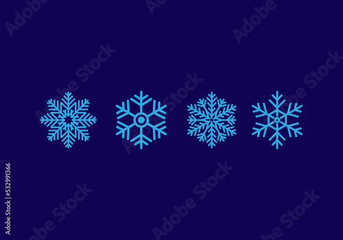 Snow and could icon design for your business