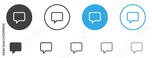 comment icon speech bubble symbol Chat message icons - talk message Bubble chat icon. online communication, Conversation, chatting icons