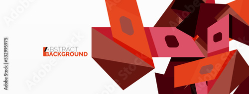 Abstract line and triangle background. Creative geometric abstract backdrop. Business template for wallpaper, banner, background or landing