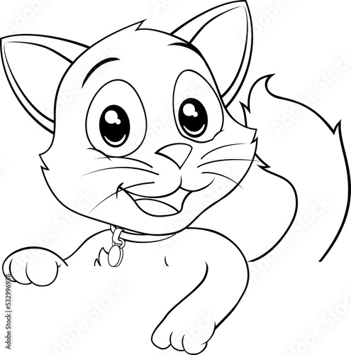 Cat Cute Cartoon Kitten Ani...