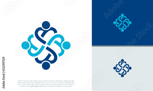Human Resources Consulting Company, Global Community Logo. Social Networking logo designs. © harika013