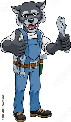 Wolf Plumber Or Mechanic Ho...