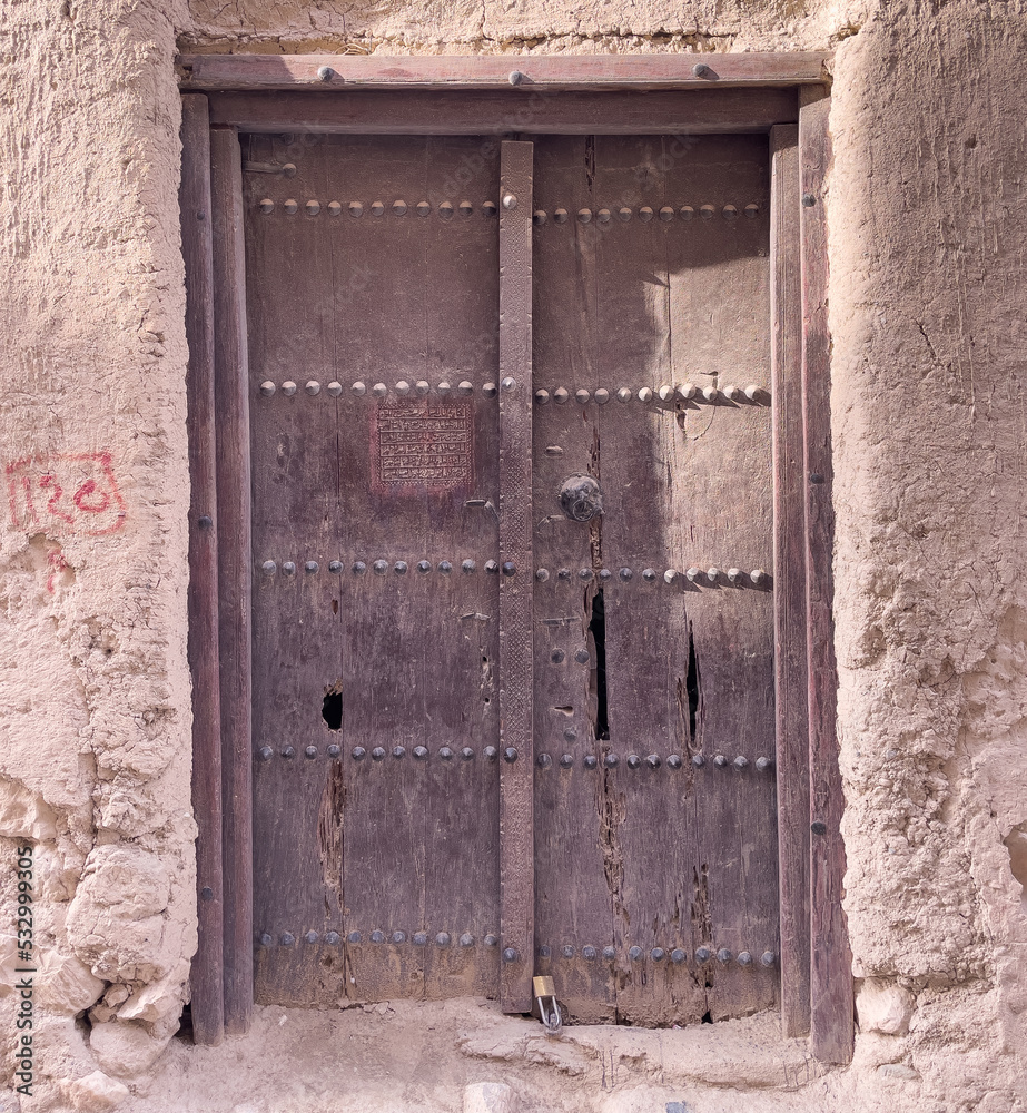 old door in Nizwa city in Oman