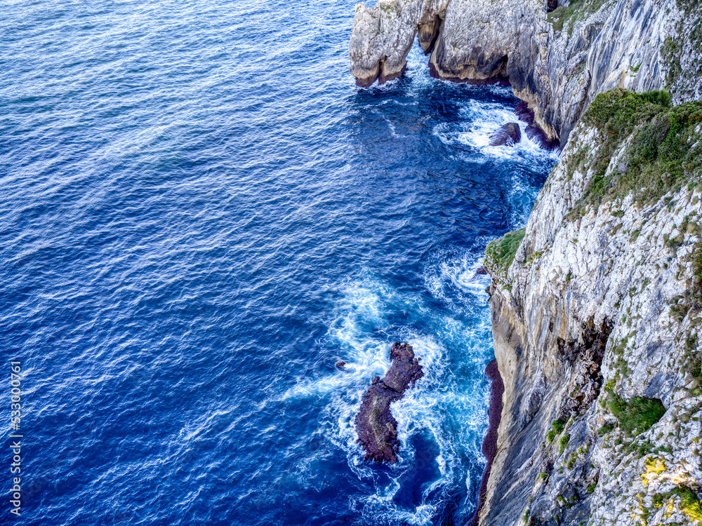 Cliffs of Hell in Ribadesella, Asturias Spain