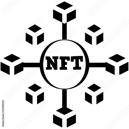 NFT Icon, NFT Logo, NFT Vector Illustration, NFT Icon Set,	