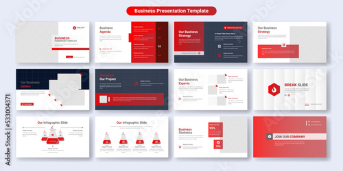 Creative business PowerPoint presentation slides template design. Use for modern keynote presentation background, brochure design, website slider, landing page, annual report, company profile,