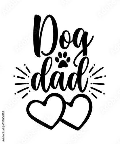 Dog dad svg cut file